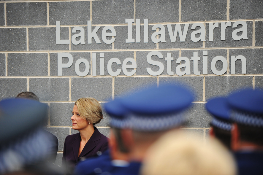 Former NSW Premier Kristina Keneally at the opening of the new Lake Illawarra Police Station