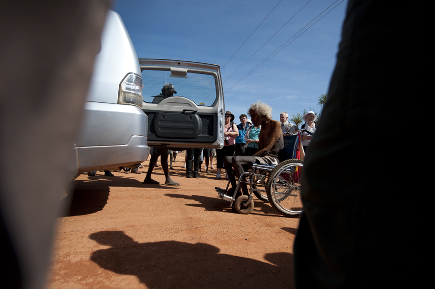 Aboriginal bones are returned to their homeland after being stolen 50 years ago, and a traditional ceremony is held to mark the occasion in Oenpelli, NT, July 2011.