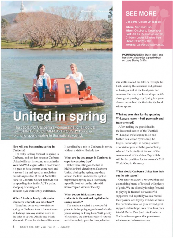 See Canberra Magazine, Spring 2009